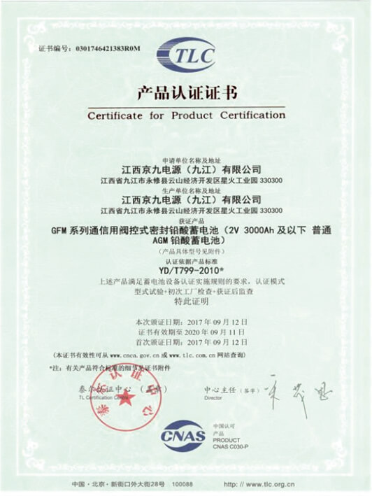 TLC Certificate